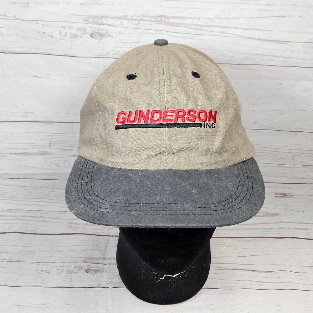 Sportcap Gunderson Inc. Men's One Size Adjustable Tan Gray Baseball Cap Hat